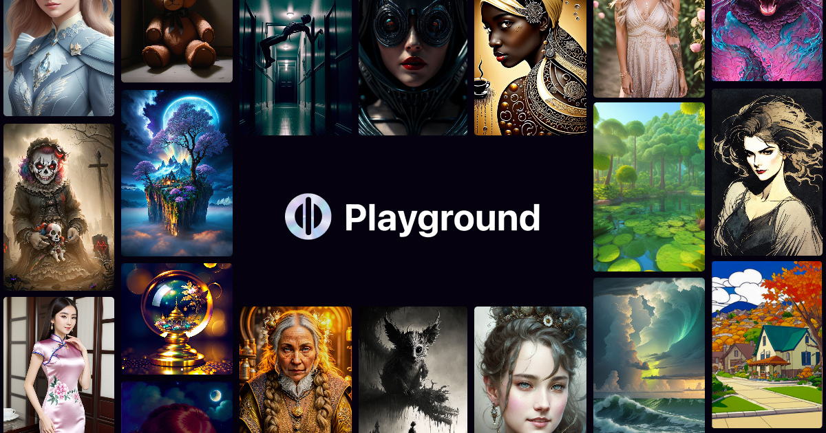 Playground v3 - AI Tool in Generative Art category